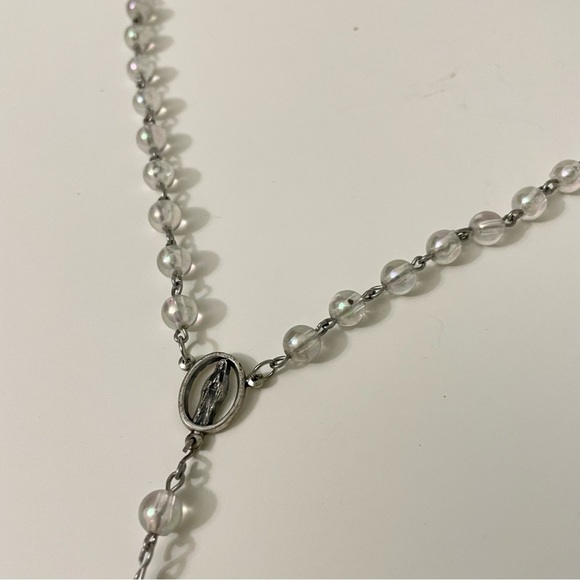 Vintage Crucifix Catholic Jesus Christian Cross Pendant Rosary Necklace - Picture 14 of 16